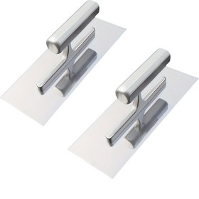 Resim Alüminyum Saplı Profesyonel Paslanmaz Çelik Alçıpan, Tuğla İşleri ve Düzleştirme için Hafif, Dayanıklı Sıva Aleti - Dekorasyon Mühendislik Ekiblerinin Tercih Edilen Seçimi. Yeni Stil, Müteahhitler ve DIY Projeleri İçin İdeal 