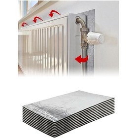 Resim Kalorifer Petek Arkası Isı Yalıtım Levhası Radyatör Arkalığı İzolasyon Plakası Metalize Yansıtıcı 