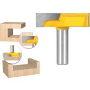 Resim Allsome 1 Adet Yüzey Düzleştirme Router Uçları Alt Temizleme 2-1/4 İnç Çap Ahşap İşleme Freze Kesici 8mm 1/2 inç Sap 