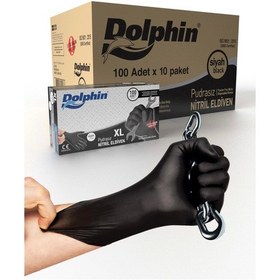 Resim Supertrend Siyah Nitril Eldiven Pudrasız Ekstra Kalın Xl 100 Adet X 10 Paket - Koli 