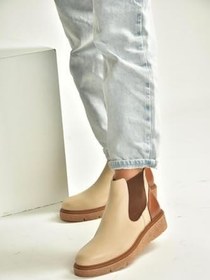 Resim fox SHOES V555115103 Hakiki Deri Kalın Tabanlı Kadın Bot 