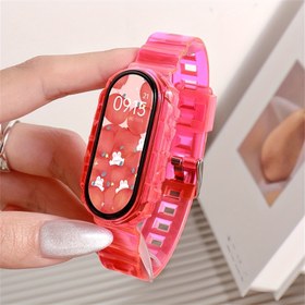 Resim Xiaomi Akıllı Saat 9 ve 8 için Tasarlanmış Koruyucu Kılıflı Şeffaf Silikon Saat Kayışı, Xiaomi Mi Band için Spor Bantı ve Entegre Koruyucu Kılıf Özellikli, 14MM Şık Akıllı Saat Aksesuarları. 