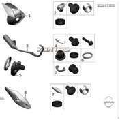 Resim Zontes S250 Egzoz Dekor Kapağı Komple 8 