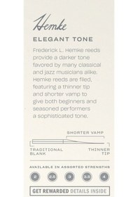 Resim D'addario Rhkp5ssx350 Frederick Hemke Soprano Saksafon Kamışı No: 3.5 Profesyonel - 5'li Paket Virtüözler İçin Sert Kamış Ve Güçlü Projeksiyon 