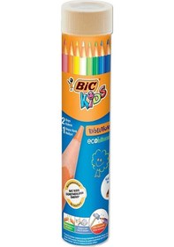 Resim Bic Kids Evolution Kuru Boya Kalemi 12+1 Metal Tüp 