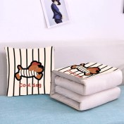 Resim Zhuque Üzerinde Logo Baskılı Ikisi Bir Arada Yastık Yorganı, Çok Fonksiyonlu Araba Kanepe Yastığı Yorganı (Yurt Dışından) 