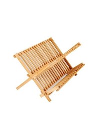 Resim Bambu 2 Katlı Tabaklık Bardaklık Tezgah Üstü Bulaşıklık Bambu 