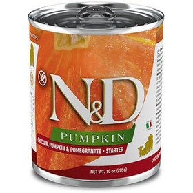 Resim ND 5742 Starter Balkabak, Tavuk, Nar Yavru Başlangıç Köpek Konservesi 285 Gr 