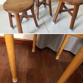 Resim 12 Adet Silikon Sandalye Bacak Koruyucuları - Kaymaz, Gürültü Azaltıcı Kapaklar Masa & Sandalyeler İçin, Sert Ahşap Zeminler İçin Çizik Koruma, Evrensel, Kalın Yastık, Sandalyeleri Sorunsuz Hareket Ettirin 