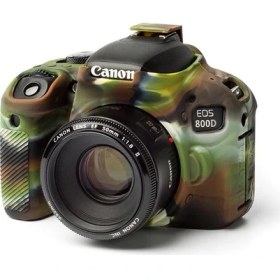 Resim Easycover Canon 800D Silikon Kılıf ECC800DC (Kamuflaj) 