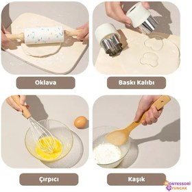 Resim Montessori Ahşap Mutfak Seti Gerçekçi Oyuncak Aksesuarlı Çocuk Eğitimi 