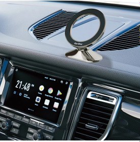 Resim Araç İçi Telefon Tutucu Go Des Gd-hd215 Magnetik Magsafe 360 Derece Dönebilen Oynar Başlıklı Gri 