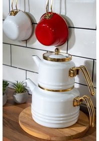 Resim Miss Betty Linea Emaye Çaydanlık 