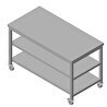 Resim Öztiryakiler Çalışma Tezgahı Ara Raflı Hareketli 120x60 CM 