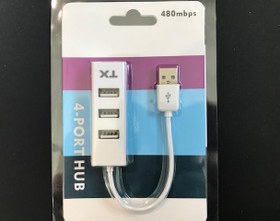 Resim Tx ACUSB24W 4Port Usb Hub Beyaz 2.0 480Mbps (0,11cm Kablo Uzunluğu) 