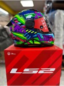 Resim LS2 Kıd Svent Mavi-yeşil Çocuk Kask 