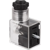 Resim Işikli Soket-Din43650B-C (1/4" Ve 1/8" Valf Bobini Için) Din43650B-220 