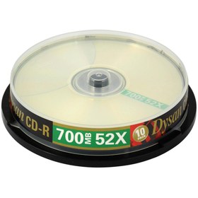 Resim Dysan CD-R 700MB 52X Cakebox 10'lu Paket 