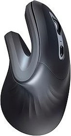 Resim Trust 23507 Verro Ergonomik Kablosuz Fare, 60° Dikey Açı (800-1600 Dpi, 6 Tuş) Bilgisayar ve Dizüstü için, Siyah 
