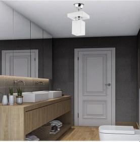 Resim Kare Tekli Modern Plafonyer Genç Odası Mutfakyatak Odası Avize 