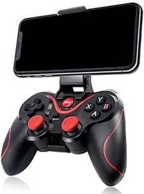 Resim Kablosuz kumanda oyun kumandası, Bluetooth gamepad evrensel oyun kumandası, geri çekilebilir oyun pedi braketi ile Android/Tablet ile uyumlu 
