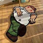 Resim 1 adet Lüks Kadife Alan Mat - Kaymaz, Dikdörtgen, Nordic Tarzı Açık Gri Gradyan Tasarım, Yumuşak ve Dayanıklı, Makine Yıkamalı Dekoratif Püsküllerle - Oturma Odası, Yatak Odası veya Veranda Dekoru için Mükemmel - Canlı Renklerde Şık Bohem Tasarımı, Yüksek Trafik Alanları için İdeal, Oturma Alanı için Halılar 