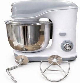 Resim ATLT ATLANTİS 1200W 8 LİTRE HAMUR YOĞURMA MAKİNESİ 6 KADEMELİ 3 APARATLI STAND PASLANMAZ ÇELİK MIXER HM-8087 