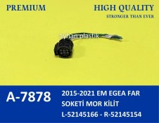 Resim Far Soketi Mor Kilit Eskı Model Fıat Egea 2015-2021 52145166 52145154 2 Adet 