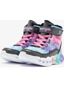 Resim Skechers Infinite Heart Lights - Lovin Hearts Büyük Kız Çocuk Siyah Işıklı Bot 303054L Bkmt 