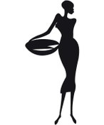 Resim Afrikalı Kadın Oto Motor Laptop Duvar Folyo Sticker Tip 9 10x23 Cm 