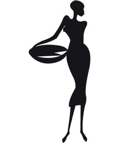 Resim Afrikalı Kadın Oto Motor Laptop Duvar Folyo Sticker Tip 9 10x23 Cm 