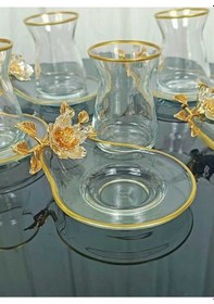 Resim Çnr Home Collection Lüxs 6 Kişilik Çay Seti Beyaz 