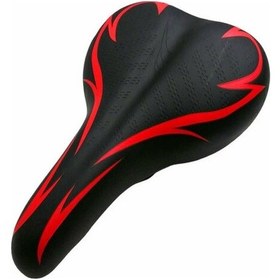 Resim Girist Wetto Orta Bay Lüks Bisiklet Koltuğu Kırmızı - Siyah 
