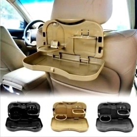 Resim Araba Koltuk Arkası Katlanabilir Tepsi Siyah 