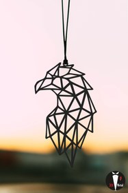 Resim Oyunzu Araba Süsü Metal Geometrik Kartal Dikiz Aynası Süsü Hediyelik 