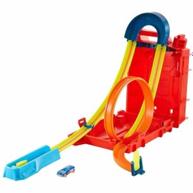 Resim Hot Wheels Track Builder Unlimited Benzin Bidonu Akrobasi Seti HDX78 