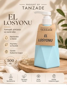 Resim Produkt By Tanzade Nemlendirici El Losyonu 500 Ml Mavi Pompalı Günlük El Bakım Losyonu 