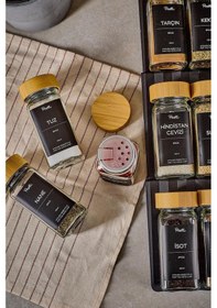 Resim Perotti 12 Li Raul Bambu Baharatlık Kare 16777 Şeffaf 