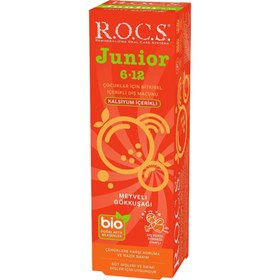 Resim Rocs Junior 6-12 Yaş Diş Macunu Gökkuşağı 