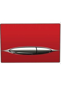 Resim Bocchi Metauro Cam Metal Kırmızı Kumanda Paneli - 8200-0128- Krom 