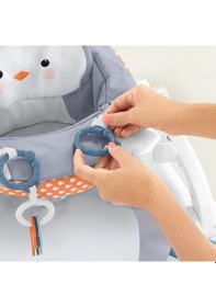 Resim Fisher Price Penguen Adası Mama Tepsisi Hayvan Temalı Taşınabilir Ana Kucağı 