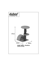 Resim Dubex Kedi Oyun Tırmalama Platformu 53 x 39 x 67 CM 