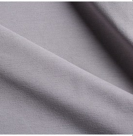 Resim Gri Dokuma Kadife Şönil Döşemelik Düz Renk Kumaş 