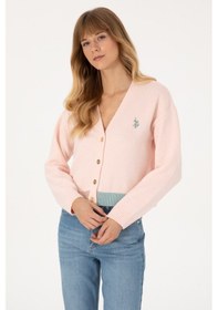 Resim U.s. Polo Assn. Kadın Pudra Hırka Triko 50314717-vr042 Pudra 
