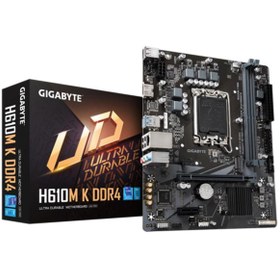 Resim GIGABYTE H610M-K DDR4 3200MHZ 1XHDMI 1XM.2 USB 3.2 MATX 1700P (12. \u002F 13. VE 14. NESİL İŞLEMCİ UYUMLU 