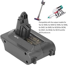 Resim Pil Dönüştürücü Adaptör, Tekrar Takılabilir Korozyona Dirençli ABS Yüksek Sertlik Muhafaza V6 için DC59 için Pil Dönüştürücü 