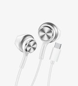Resim Linktech Ekstra Bass Kablolu Kulaklık , Linktech H75 Siyah Type-c Mikrofonlu Metal Kablolu Kulaklık Universal 