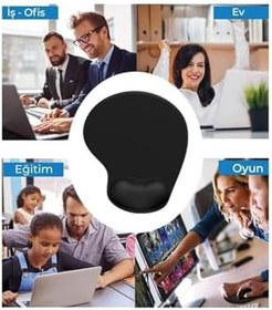 Resim KARMAT Damla, A Harfine Özel Mousepad, Bilek Destekli Konforlu Mousepad, Bilgisayar Faresi Pedi, Aksesuarı Pembe- 