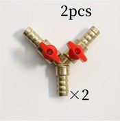 Resim Willowhaven 2 Adet Pirinç Gaz Valfi T Tipi Küresel Vana Lpg Ocak Bağlantısı Ev Isıtma Sistemi 