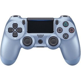 Resim Yaozixa Ps4 İçin Kablosuz Bluetooth Oyun Kolu - Titanyum Mavi, 600mah Pil, 3.5mm Ses Girişi, Paylaşım Tuşu Ve Işıklı Çubuk Özellikli 